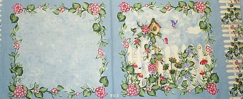 Donna Dewberry Birdhouse Fabric 4 Panel